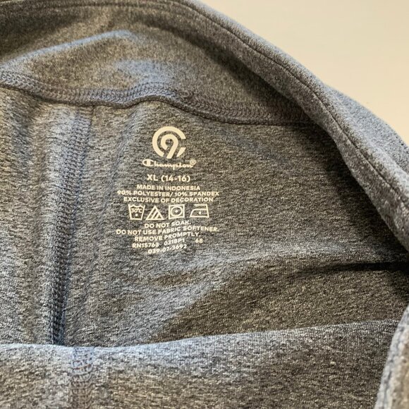 OshKosh/Champion 2 Girls Leggings. Size 14/16. Gray. Pink Splatter. Stretchy - Picture 4 of 10